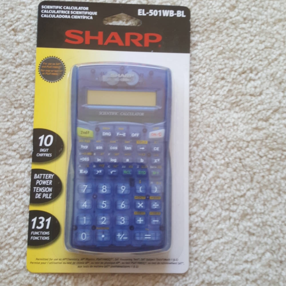 Sharp NWT Calculator Model EL-501WB-BL